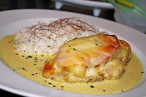 Chicken Breast Fillet Hawaii with Curry Sauce