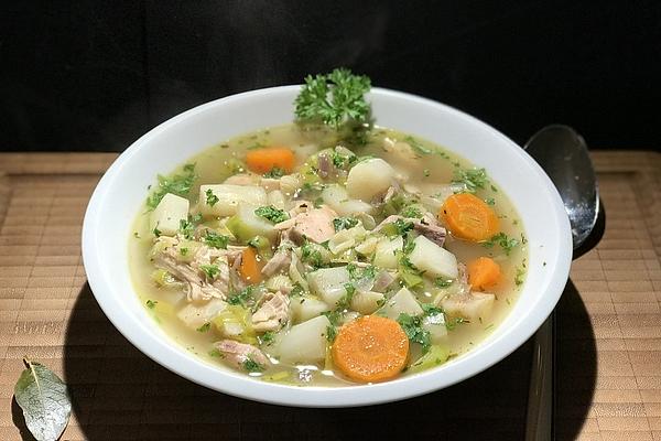 Chicken Soup with Asparagus