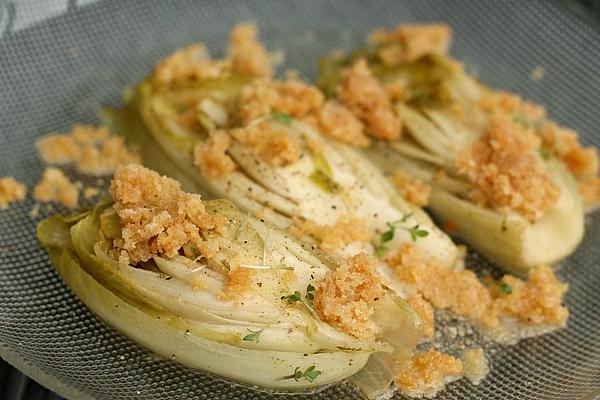Chicory with Parmesan Crust