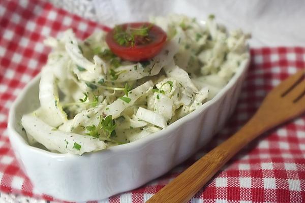 Chinese Cabbage Salad with Cream Sauce