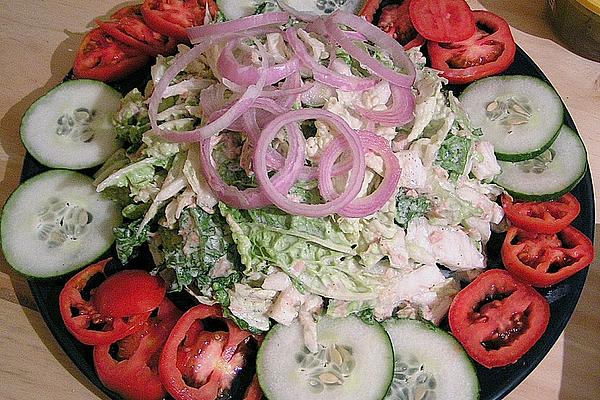 Chinese Cabbage Salad with Cream – Tuna Sauce