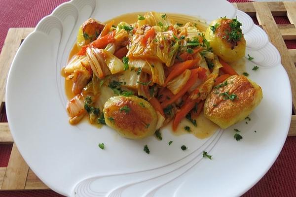 Chinese Cabbage with Ajvar Sauce