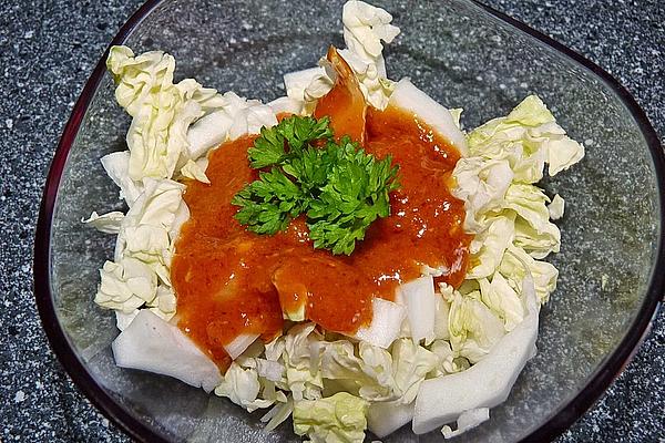 Chinese Cabbage with Delicious Tomato Dressing