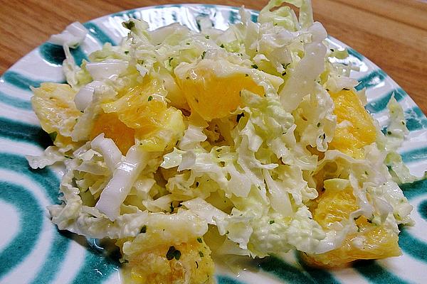 Chinese Cabbage with Diced Orange