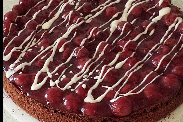 Chocolate and Cherry Cake Without Flour and Sugar