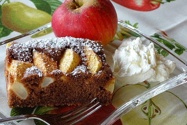 Chocolate – Apple – Cake from Tray