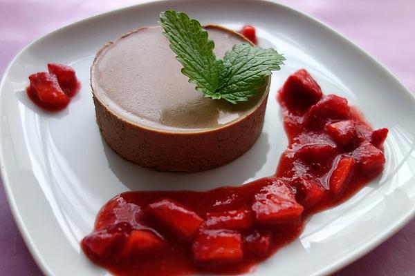 Chocolate Panna Cotta with Whiskey