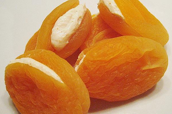 Cinnamon Apricots Filled with Goat Cream Cheese