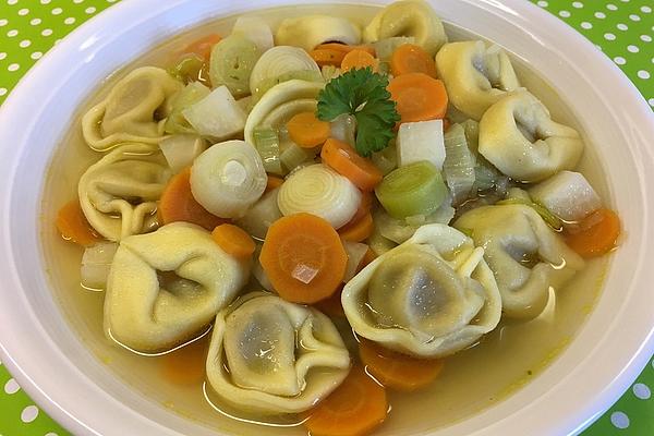 Clear Broth with Tortellini