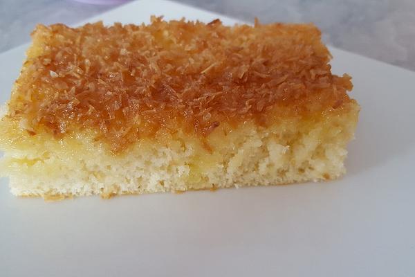 Coconut Cake from Tray