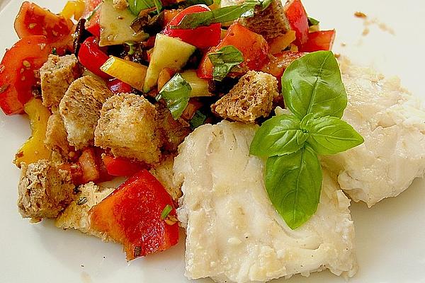 Cod on Ligurian Bread Salad