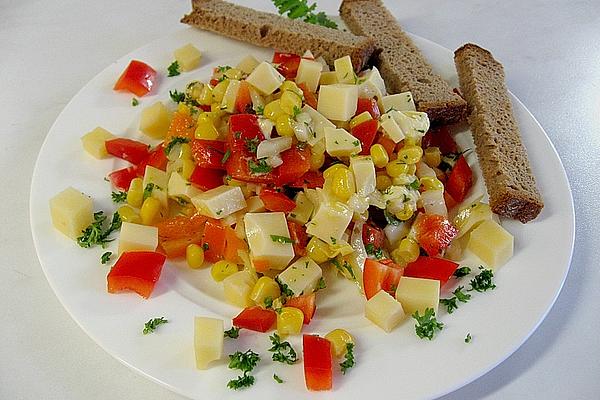 Colorful Cheese Salad with Butter Cheese
