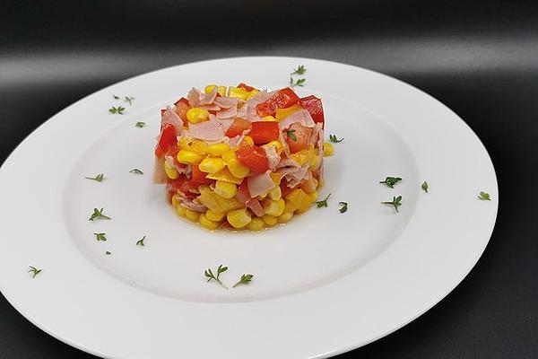 Colorful Paprika and Corn Salad