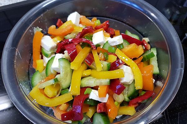 Colorful Paprika – Cheese – Salad