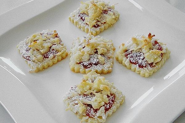 Cookies with Cranberries and Coconut Sprinkles