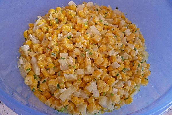 Corn Salad with Fine Mustard Cream