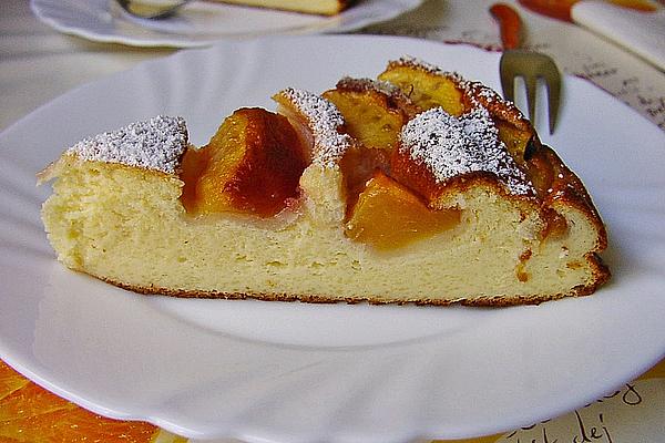 Cottage Cheese Cake with Peach