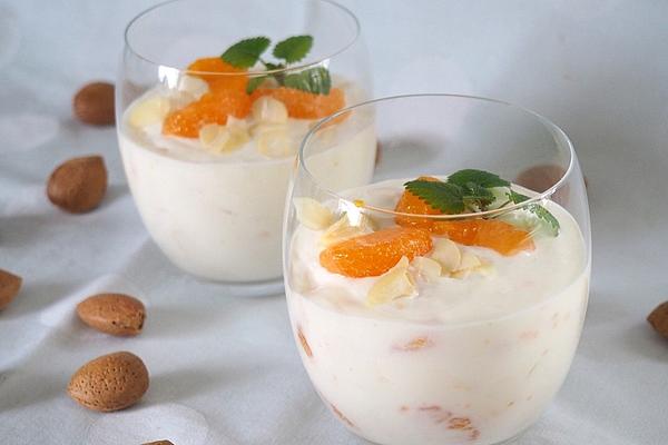 Cottage Cheese with Tangerines and Almonds