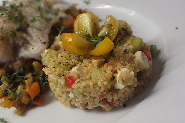 Couscous Salad with Avocado and Feta