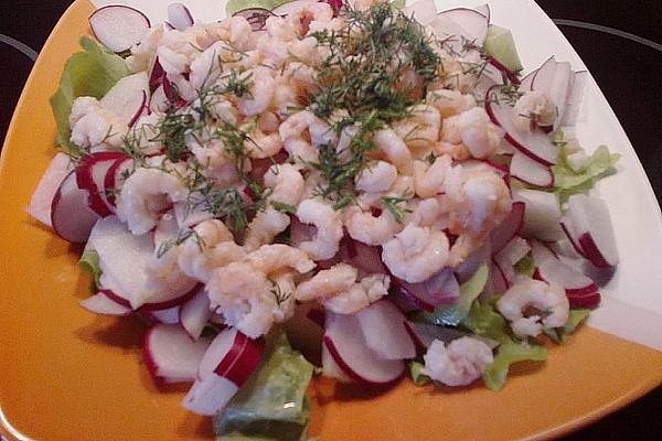 Crab Salad with Radishes and Cucumber