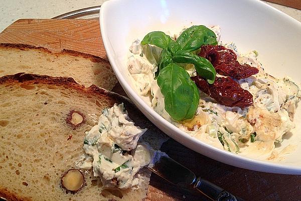 Cream Cheese Spread with Sun-dried Tomatoes and Basil