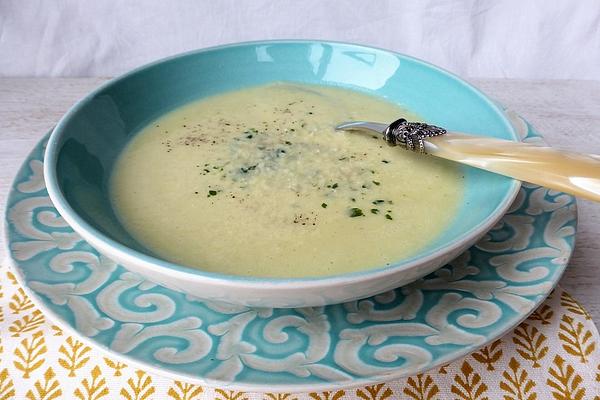 Cream Of Celery Soup with Parmesan