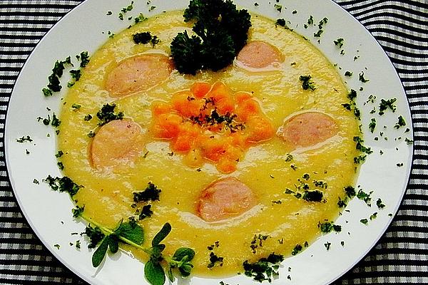 Cream Of Potato Soup with Sausages