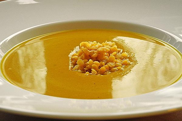 Cream Of Pumpkin Soup with Red Lentils