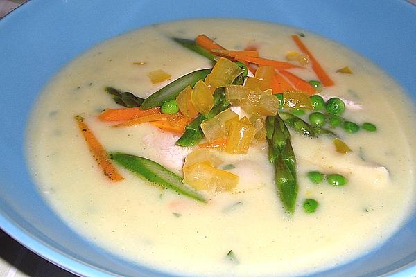 Creamy Potato Soup with Chicken and Vegetables