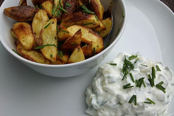 Crispy Potatoes with Cucumber Curd