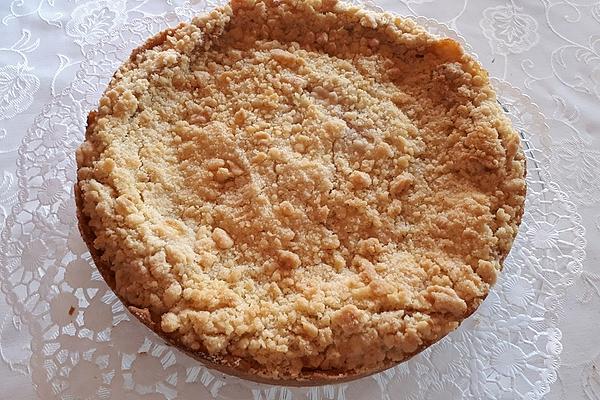 Crumble Cake with Apple Pudding Filling