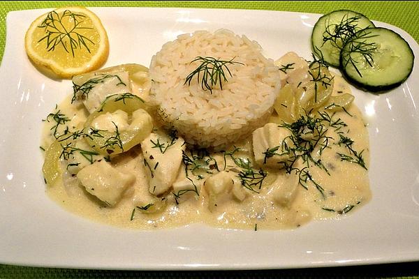 Cucumber – Fish Ragout with Dill