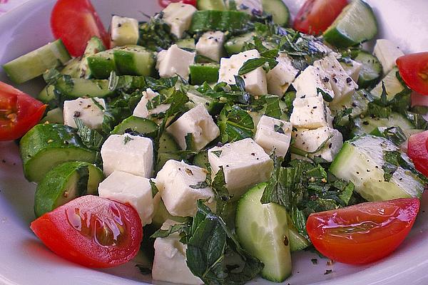 Cucumber Salad with Feta and Mint