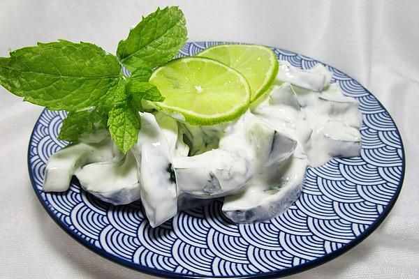 Cucumber Salad with Mint and Lime Dressing