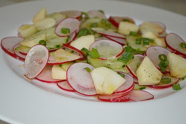 Cucumber Salad with Radishes and Apple