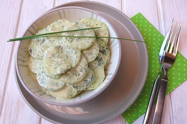 Cucumber Salad with Sour Cream and Dill
