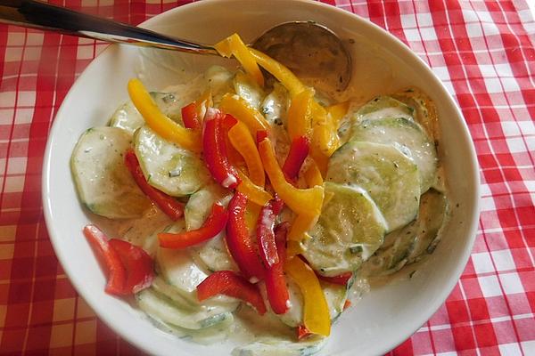 Cucumber Salad with Yogurt and Paprika