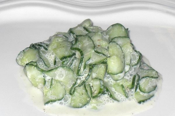 Cucumber Salad with Yogurt Garlic Dressing