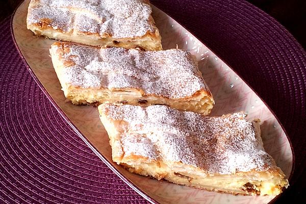 Curd Strudel with Puff Pastry