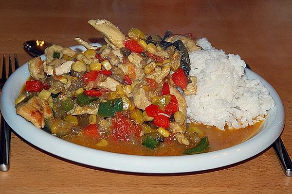 Curry – Rice Pan with Chicken and Vegetables