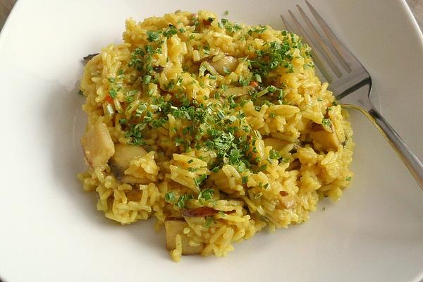 Curry Rice with Mushrooms