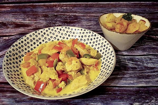 Curry with Chicken, Mango and Vegetables