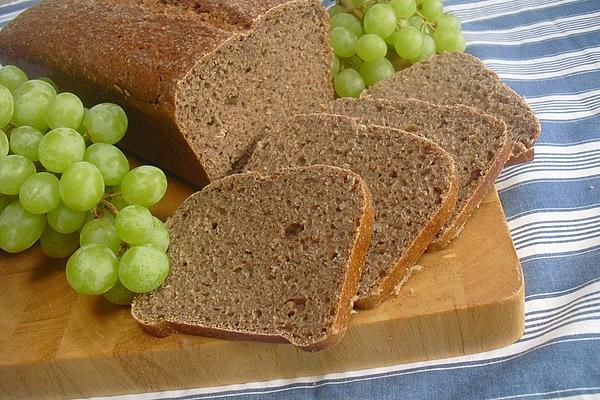 Dark Wholemeal Rye Bread Made from Sourdough