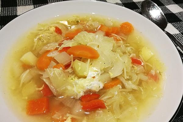 Delicious Vegetable Soup in Style Of Grandpa Alois