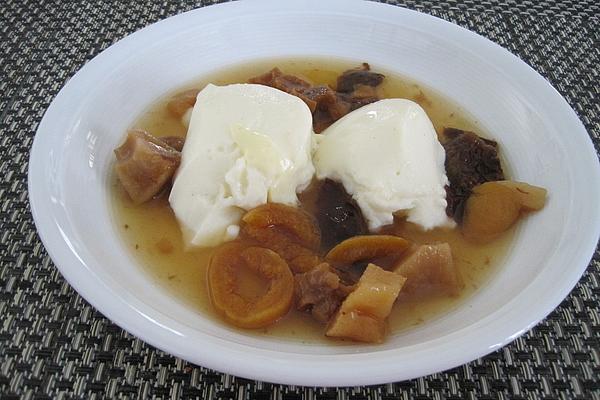 Dried Fruit Soup Made from Great-grandmother`s Style