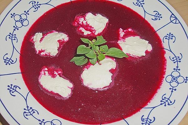 East Prussian Beetroot Cream Soup