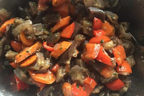 Eggplant and Carrot Salad