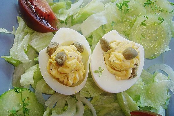 Eggs with Anchovy Filling