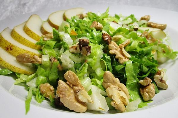 Endive Salad with Nuts and Pears