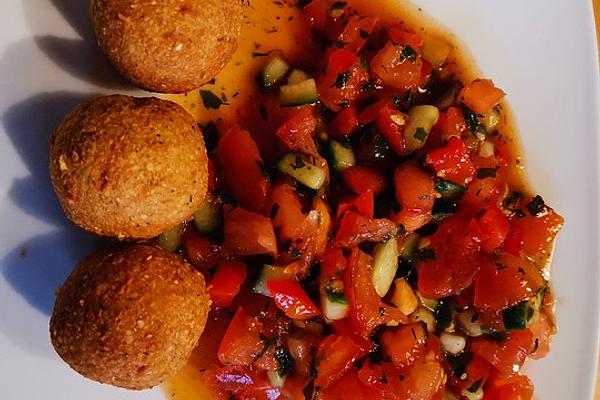 Falafel with Tomato Relish